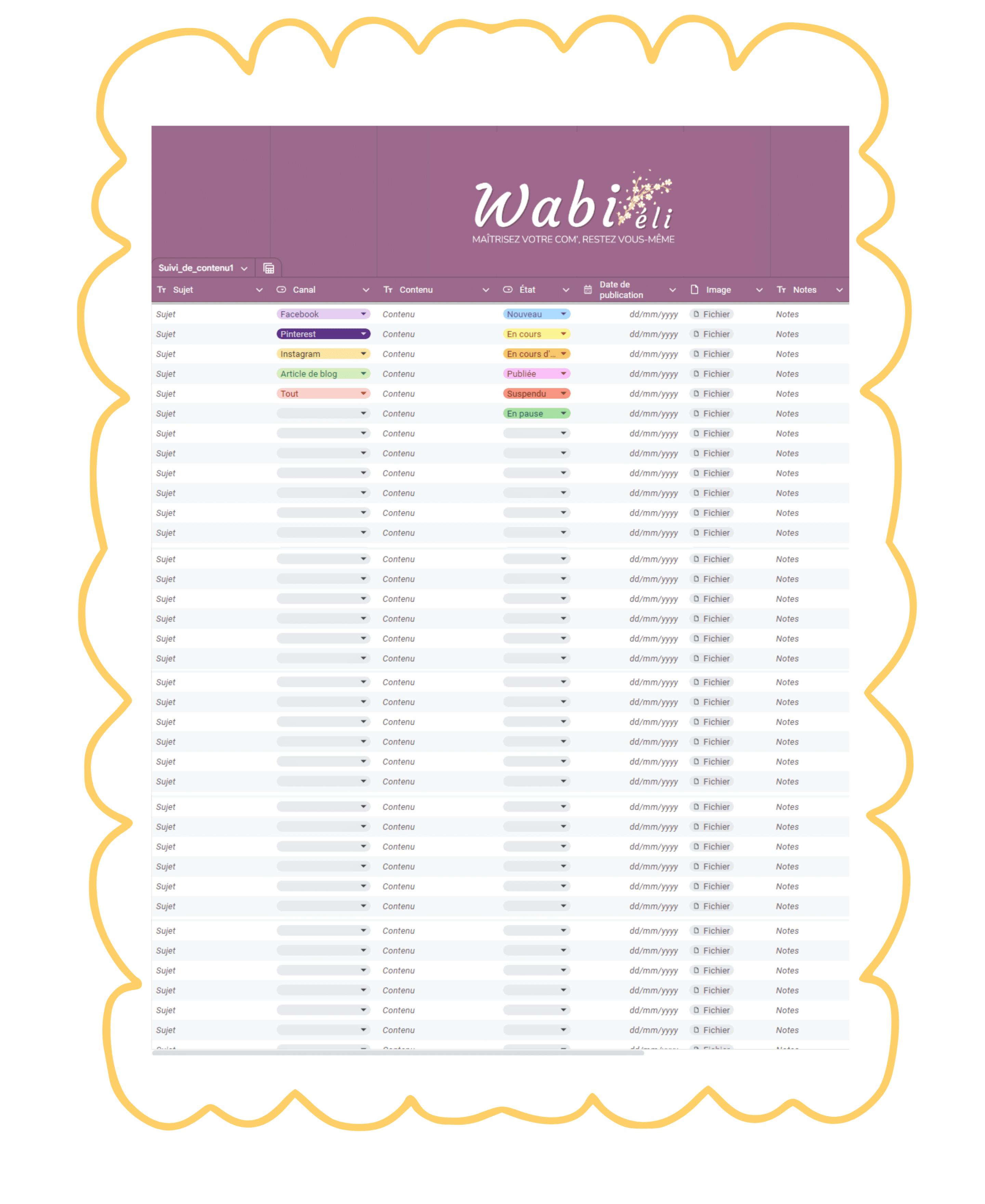 Un calendrier éditorial optimisé