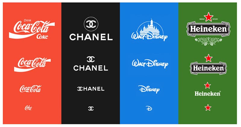 Les logos de plus en plus épurés